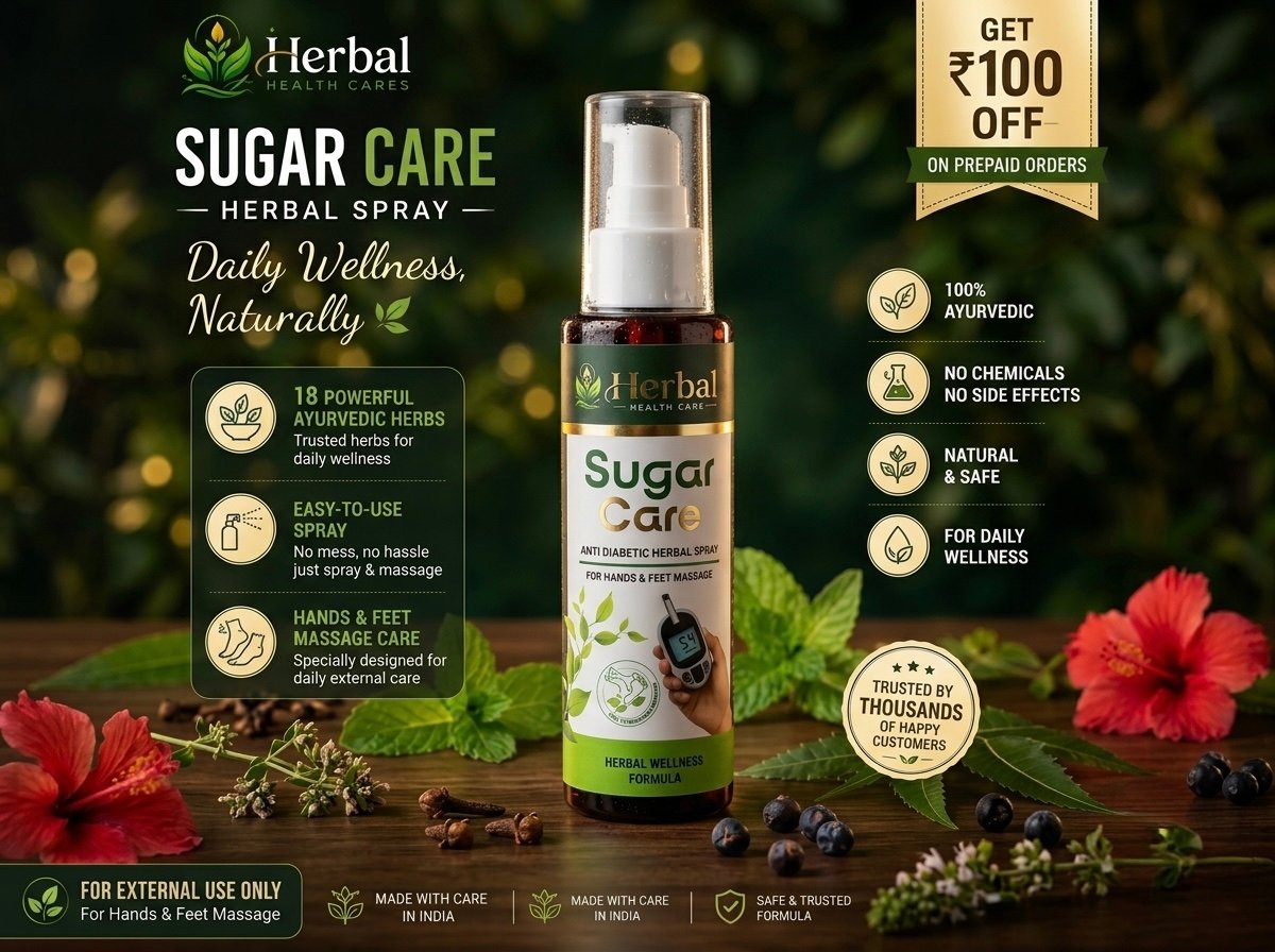 Herbal Health Cares™ Sugar Care Herbal Spray with herbal ingredients and key product features